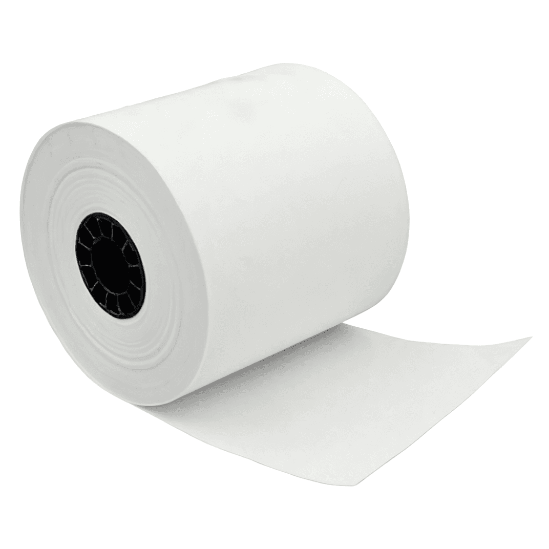 Cash Register Receipt Roll 2.25IN X150FT White Thermal Paper 50/Case