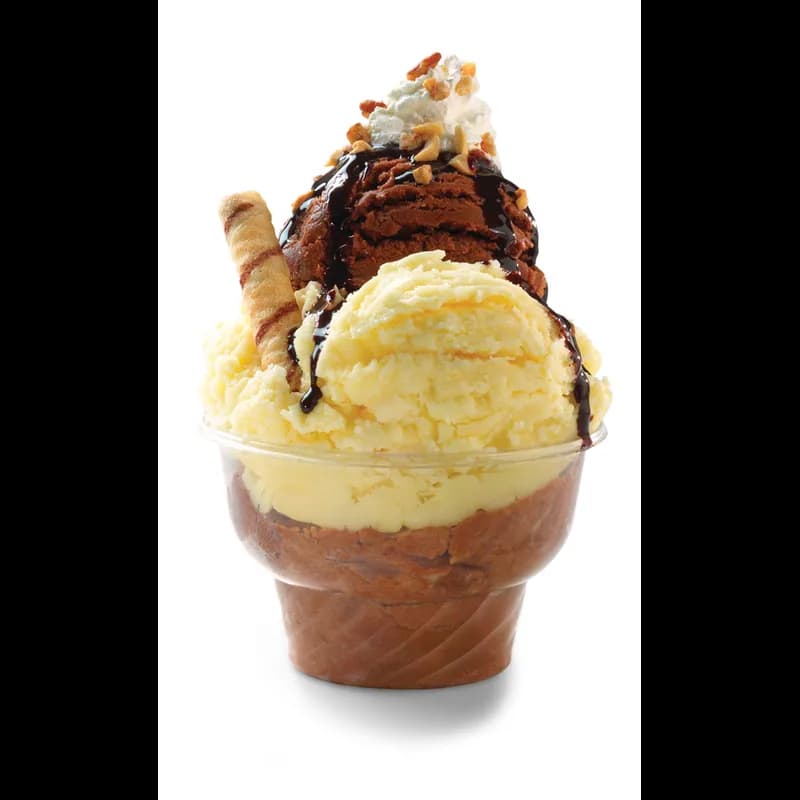 Recycleware® Indulge® Dessert Container Base 12 OZ RPET Clear Round 1000/Case