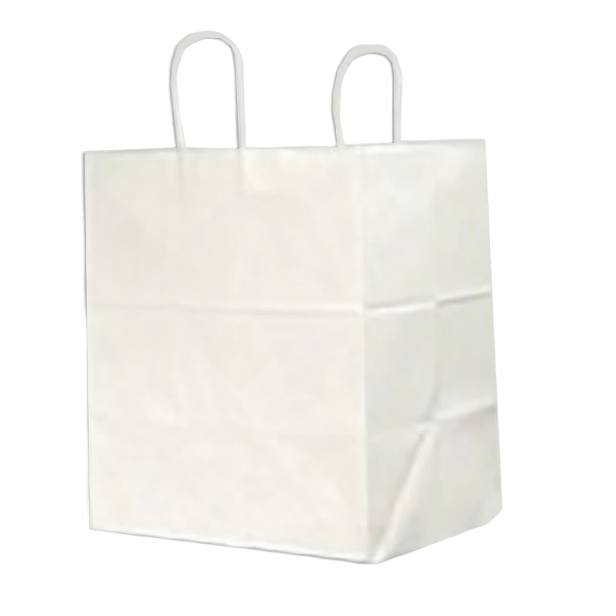 Victoria Bay Shopper Bag 14X10X15.25 IN Paper White With Handle 200/Case