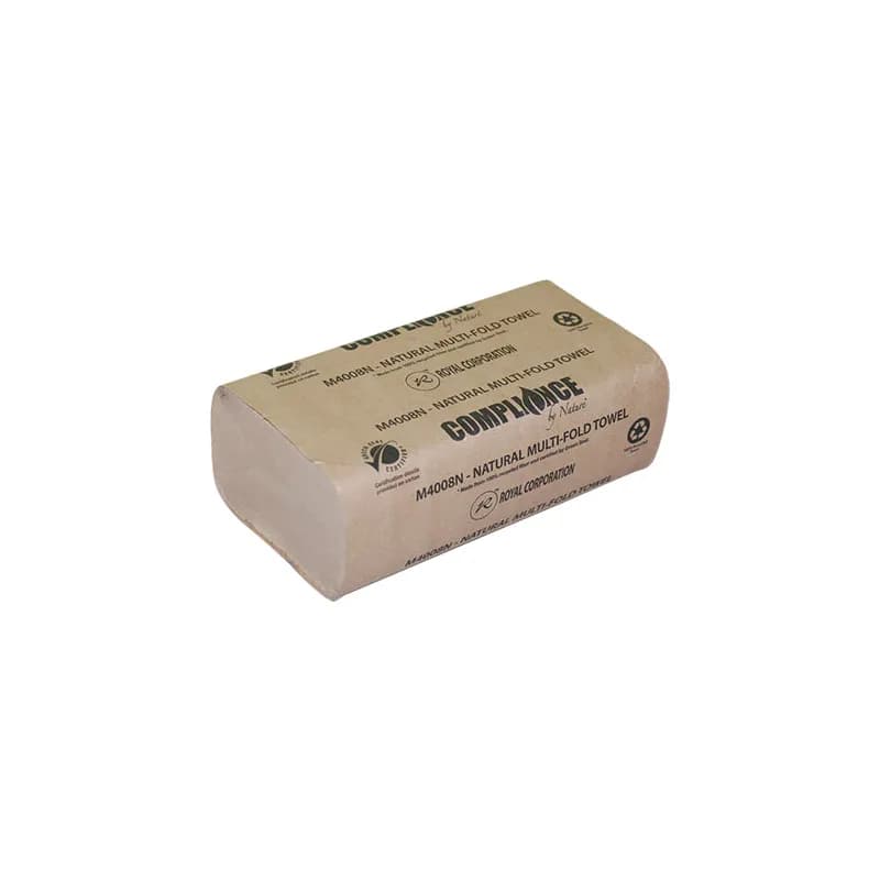 Folded Paper Towel Kraft Multifold 4000 Sheets/Case