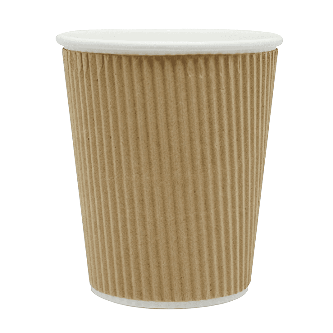 Hot Cup Ripple 12 OZ Paper Kraft 500/Case