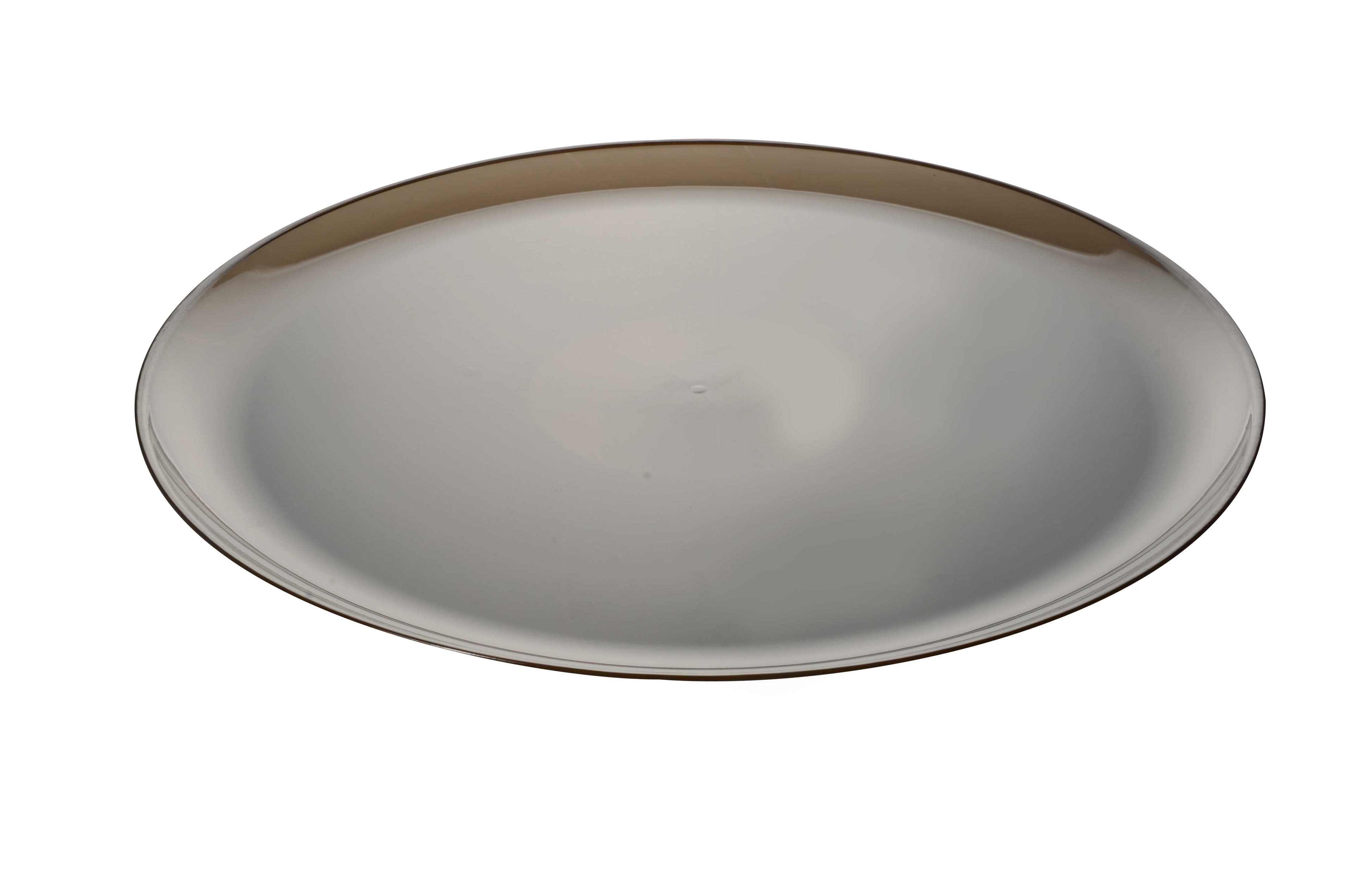 Platter Pleasers Serving Tray 16 IN PP Gray Round 25/Case