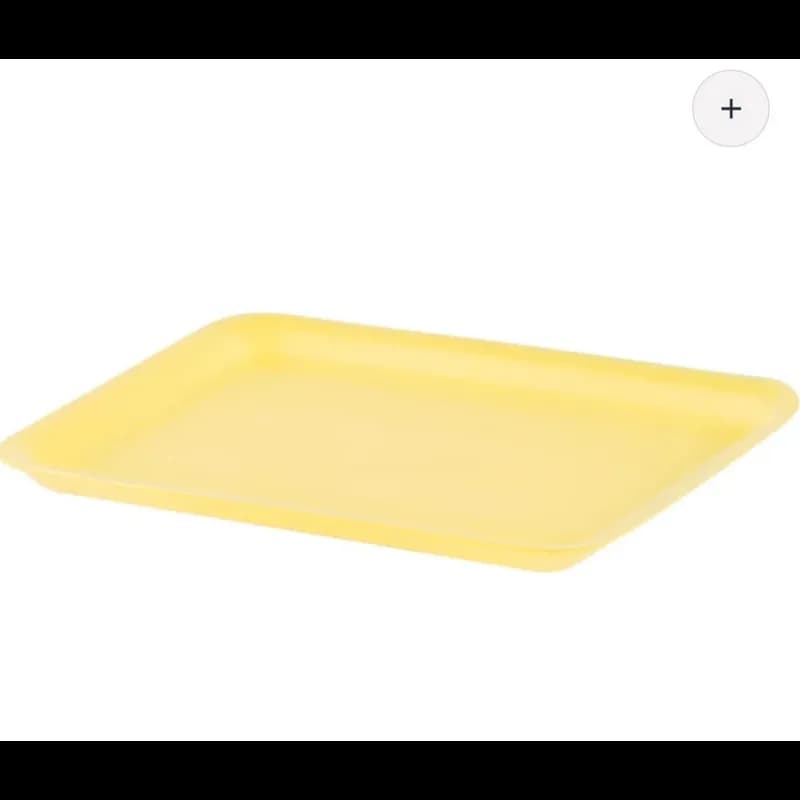 4S Tray Foam Shallow Yellow 500/Case