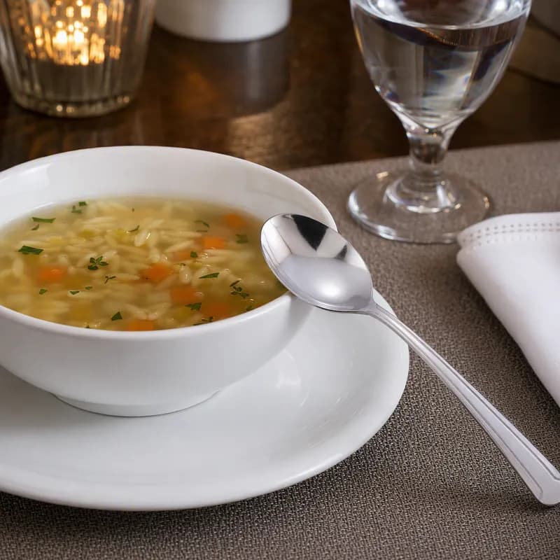 Dominion Bouillon Spoon 6 IN 18/0 Stainless Steel Silver 12/Dozen
