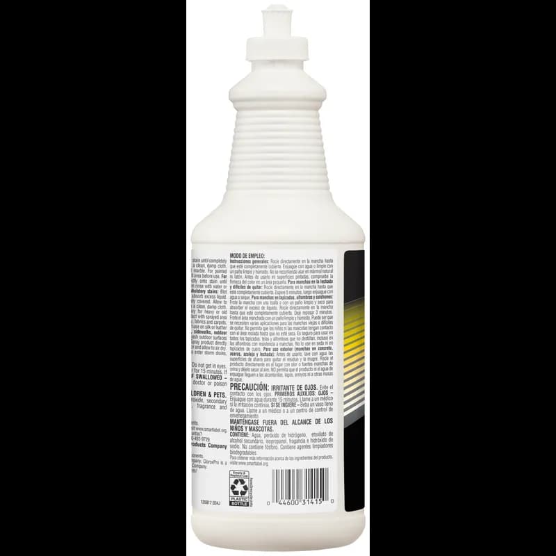 Clorox® Floral Urine Remover 1 QT Multi Surface RTU Hydrogen Peroxide Pull Top 6/Case