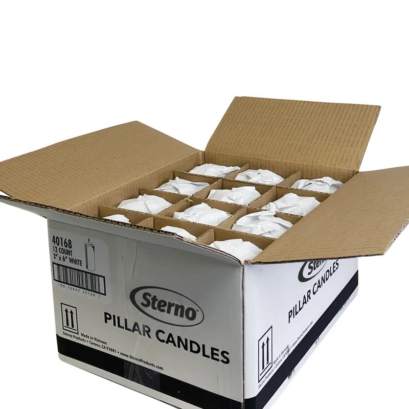 Pillar Candle 6.5 IN White 12/Case