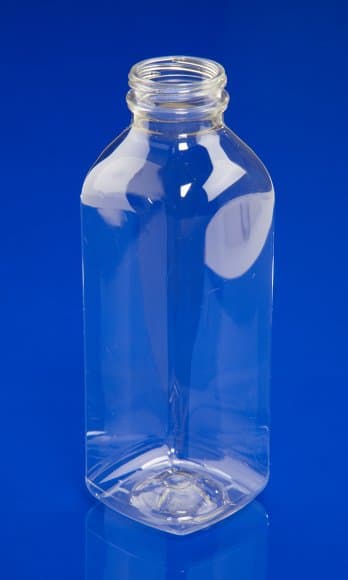 Juice Bottle 16 OZ PET Square 135/Case