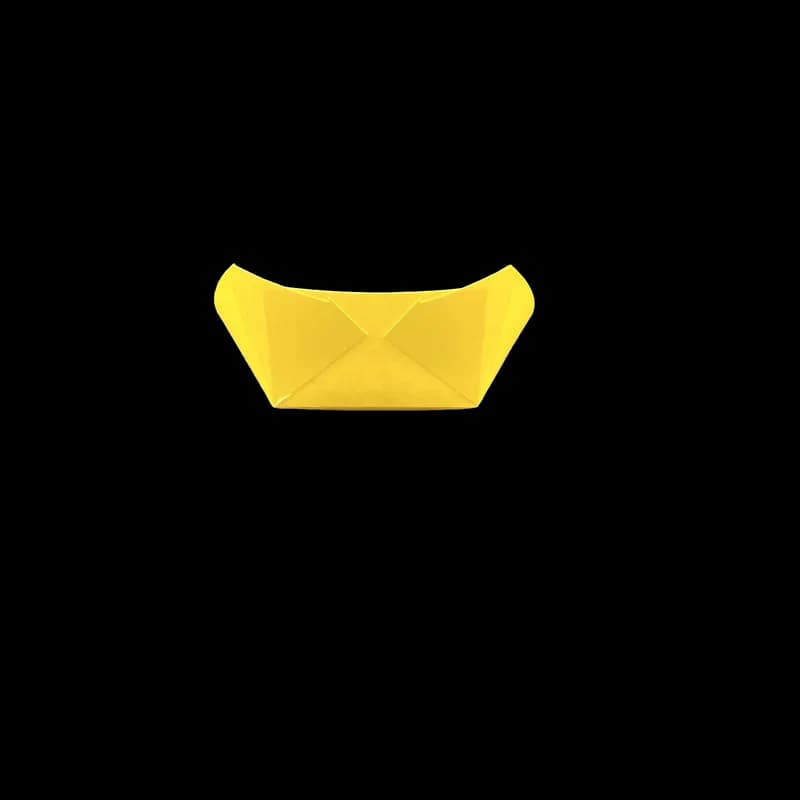 Food Tray 3 LB Paper Yellow Rectangle 500/Case