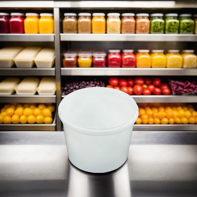 Deli Container Base 64 OZ PP White Round 297/Case