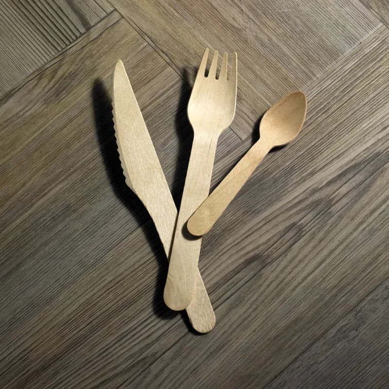 Spoon 6.2 IN Wood Natural 100 Count/Pack 20 Packs/Case 2000 Count/Case
