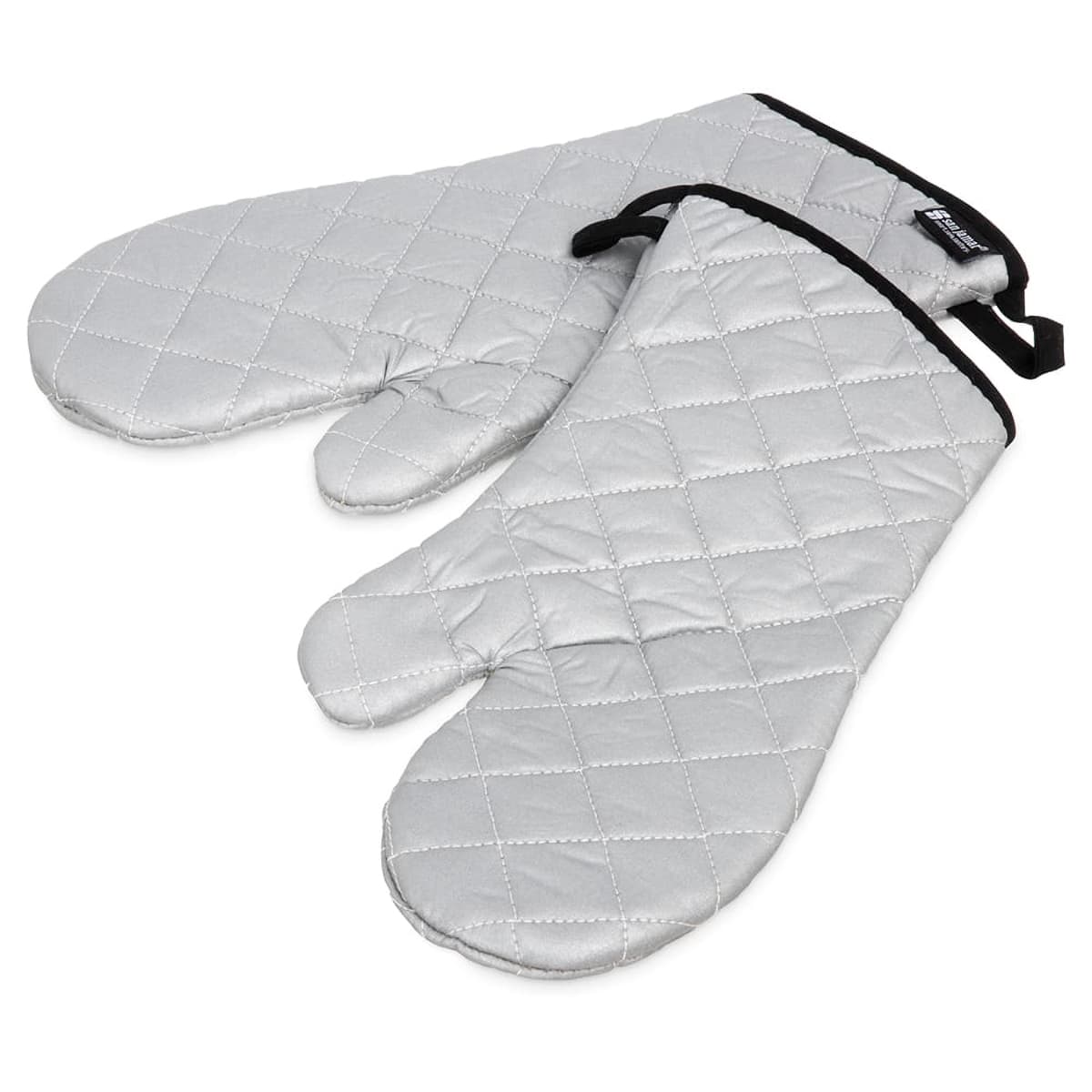 San Jamar Gloves 15 IN Silver Silicone Hangable Non-Stick 1/Pair