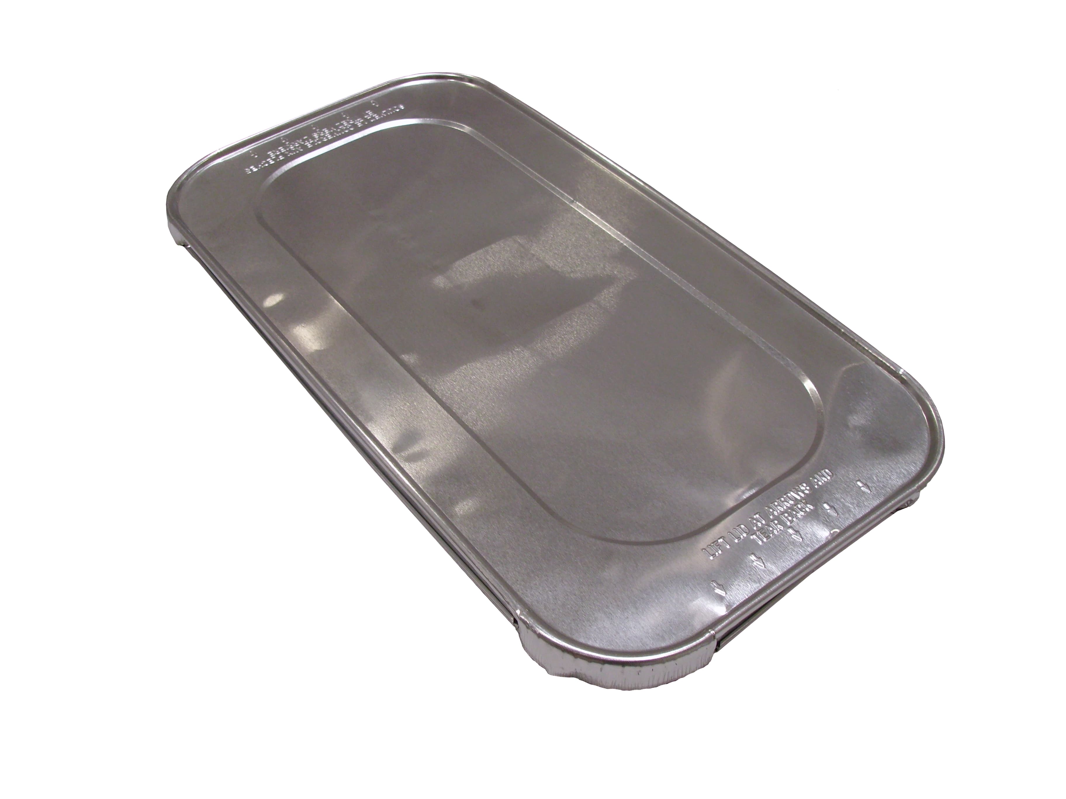 Lid Flat 1/3 Size Aluminum Silver For Steam Table Pan 100/Case