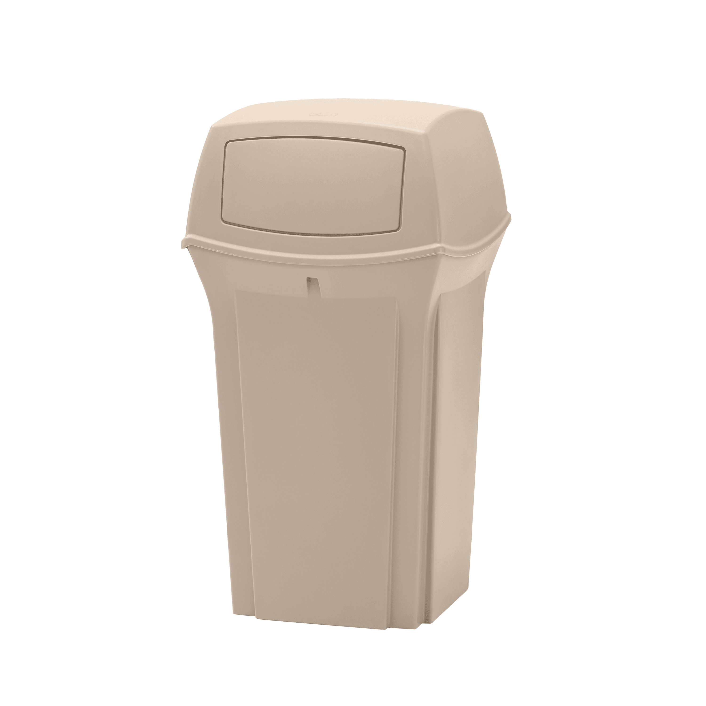 Ranger® Landfill 1-Stream Trash Can 21.25X21.25X41 IN 35 GAL Beige Resin Classic 1/Each