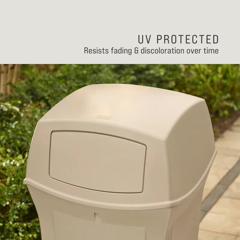 Ranger® Landfill 1-Stream Trash Can 21.25X21.25X41 IN 35 GAL Beige Resin Classic 1/Each