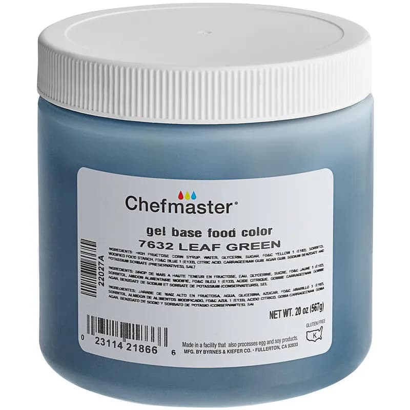 Paste 20 OZ Leaf Green Jar 1/Each