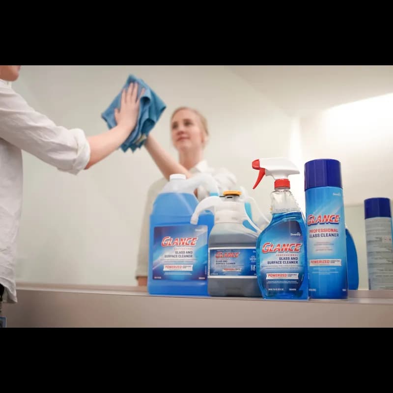 Glance® Powerized® Glass Cleaner Surface Cleaner 1 GAL Multi Surface Liquid RTU Kosher 2/Case
