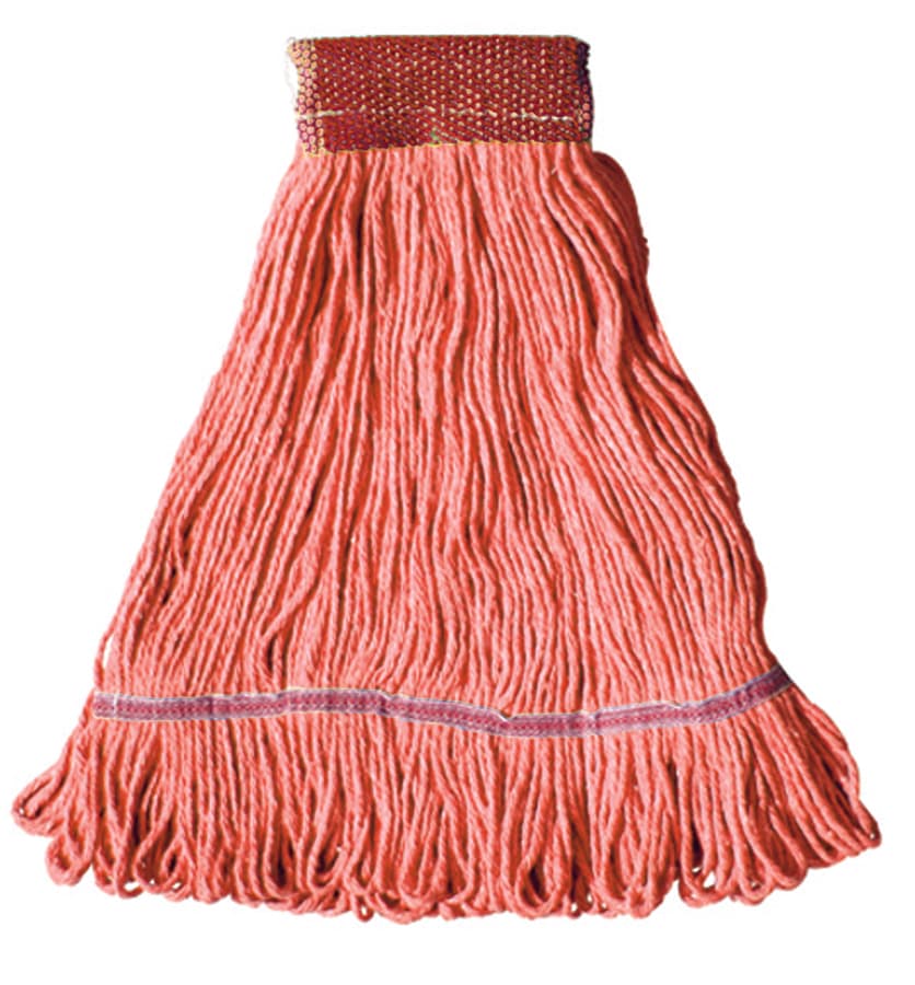 MaxiClean® Mop Head Large (LG) 17.5X6X1 IN Orange Cotton Synthetic Blend 4PLY Loop End 5 IN Headband 1/Each