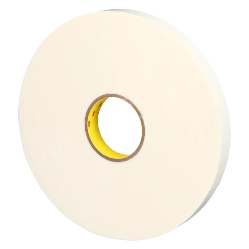 3M™ 4462 Double Coated Tape 1IN X72YD White PE 9 Rolls/Case