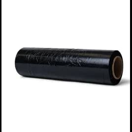 Pallet Wrap Stretch Film 18IN X1500FT Black LLDPE 80GA 0.8MIL 20.32MIC 4/Case