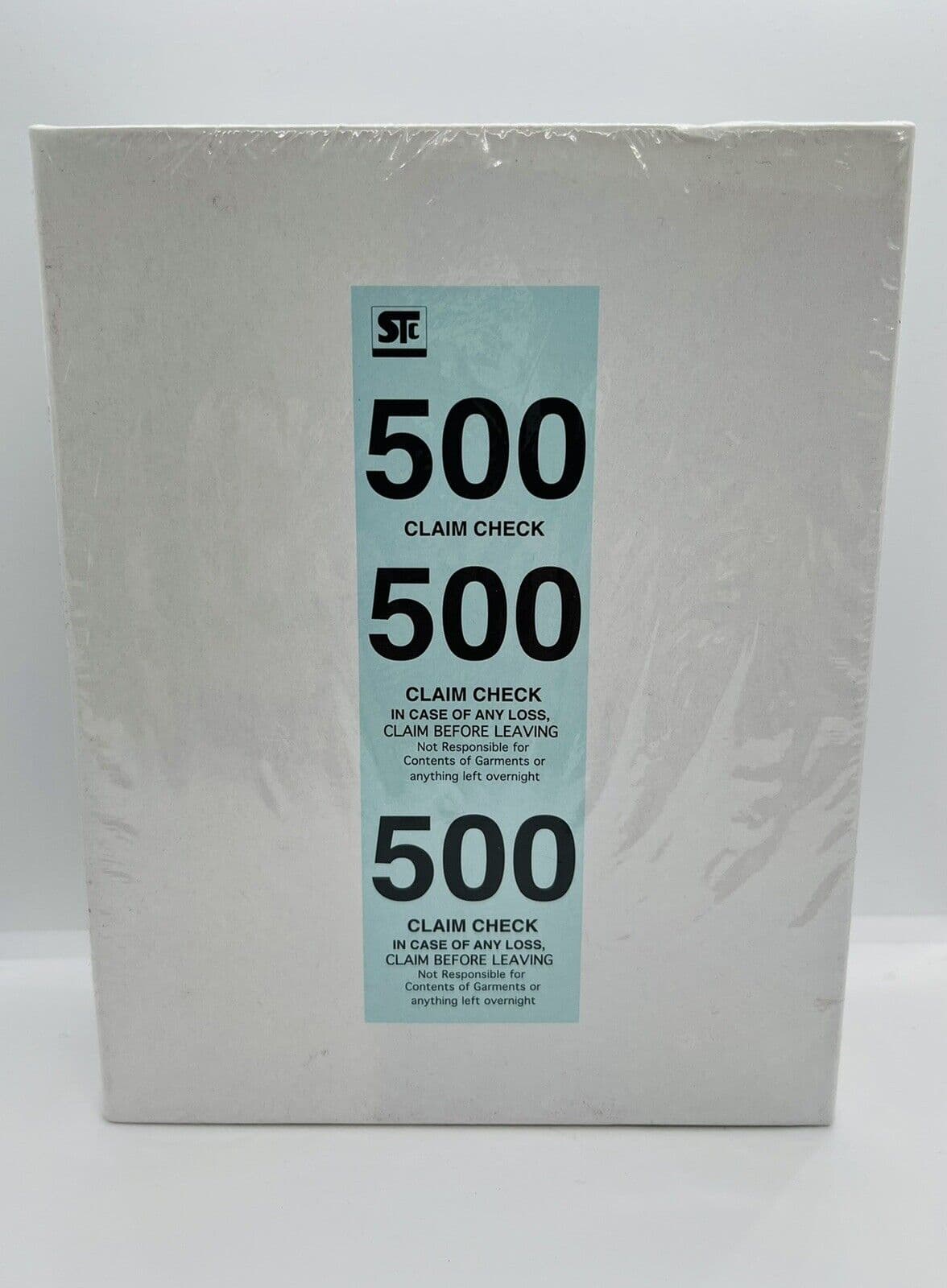 Coat Check Ticket 1.50X5X6.50 IN Cardboard Blue 3-Part 500 Count/Box 20 Box/Case