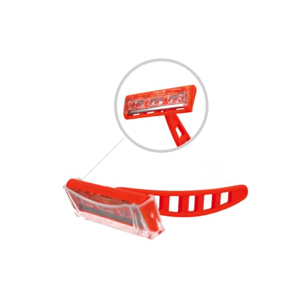 Razsh Shaving Razor Orange Security Short Handle 500 Count/Pack 2 Packs/Case