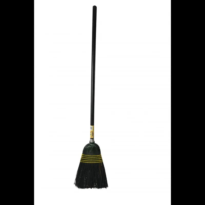 Lobby Broom 42IN Black Wood Natural Fiber Painted 1/Each