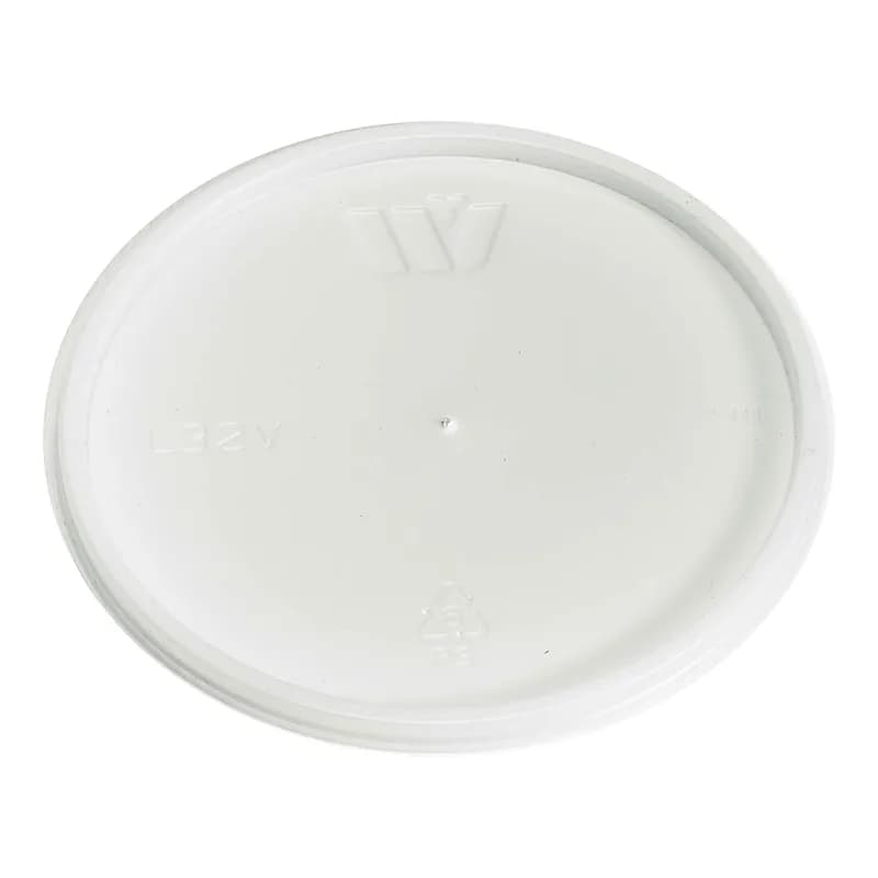 Lid Flat Plastic Translucent Round For 32 OZ Bowl 500/Case