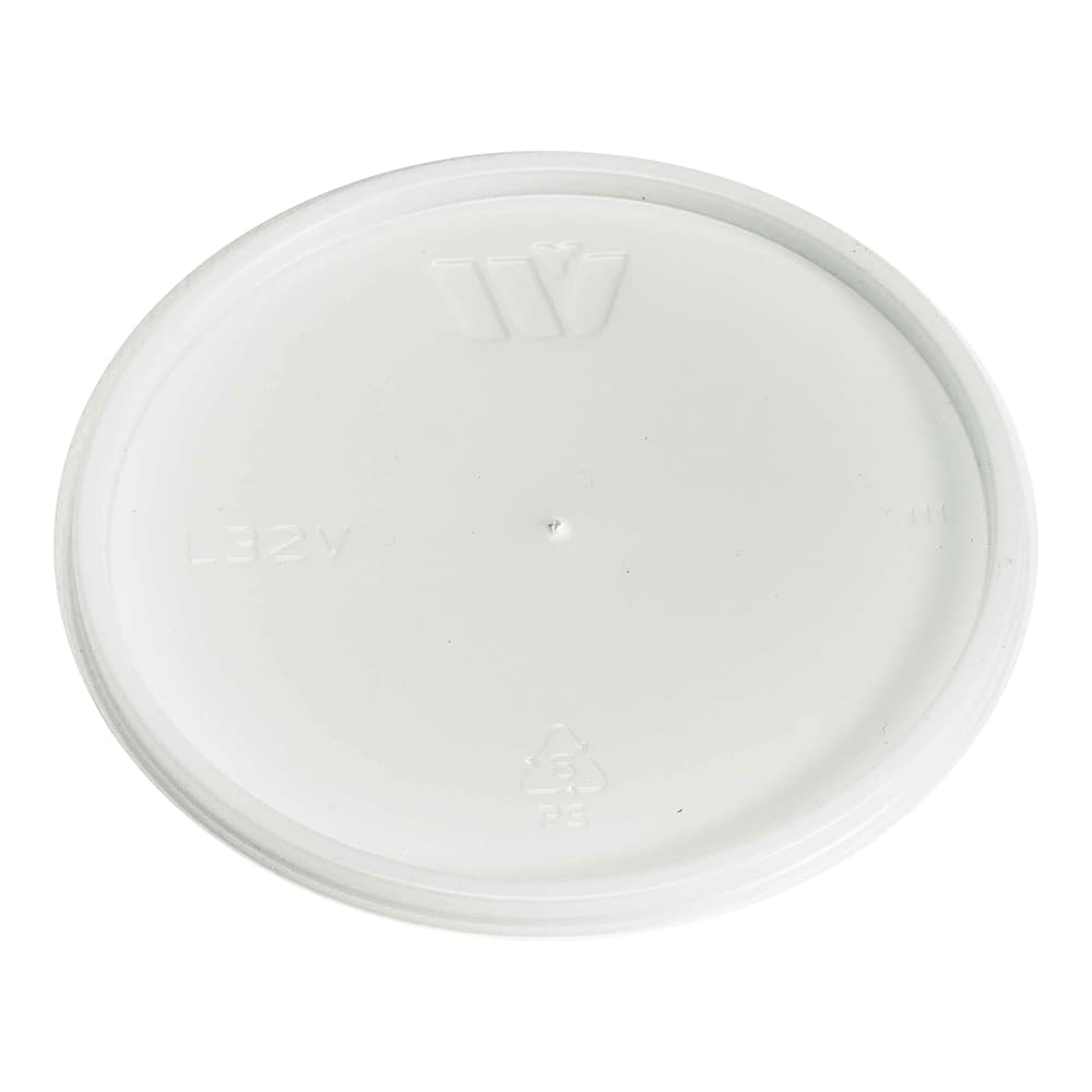 Lid Flat Plastic Translucent Round For 32 OZ Bowl 500/Case