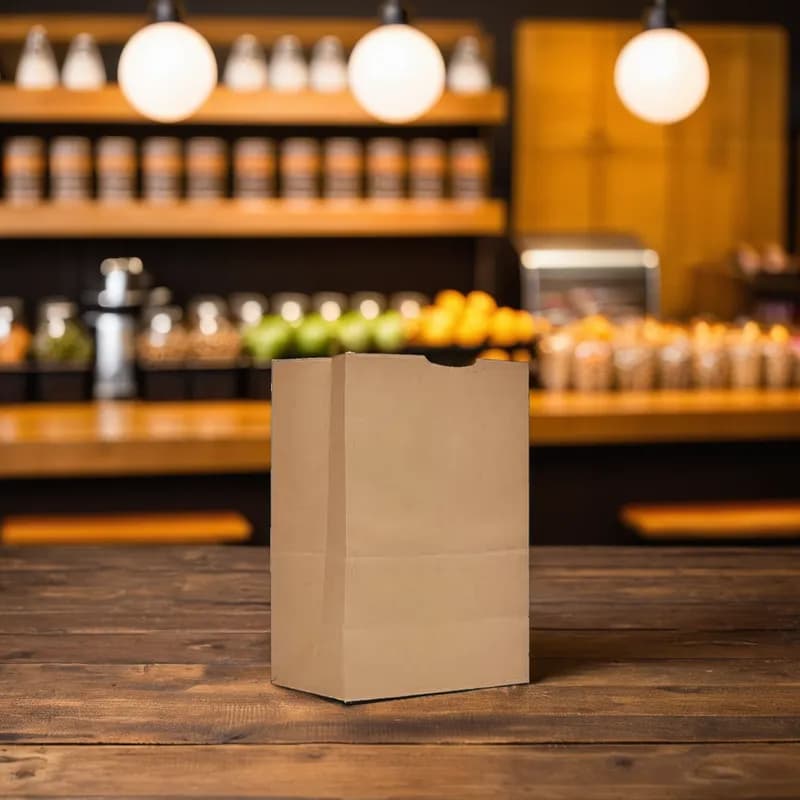 Grocery Bag 12X7X17 IN 1/6 65 LB Kraft 500/Bundle