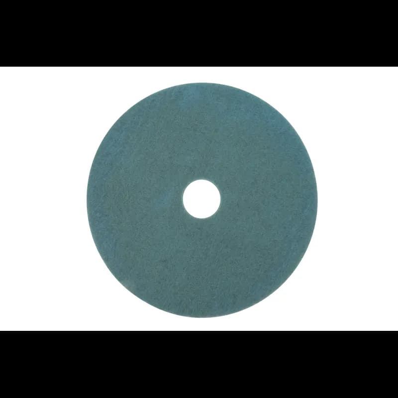 3M™ 3100 Burnishing Pad 19X1 IN Aqua Non-Woven Polyester Fiber Nylon Fiber 1500-3000 RPM Center Hole 5/Case