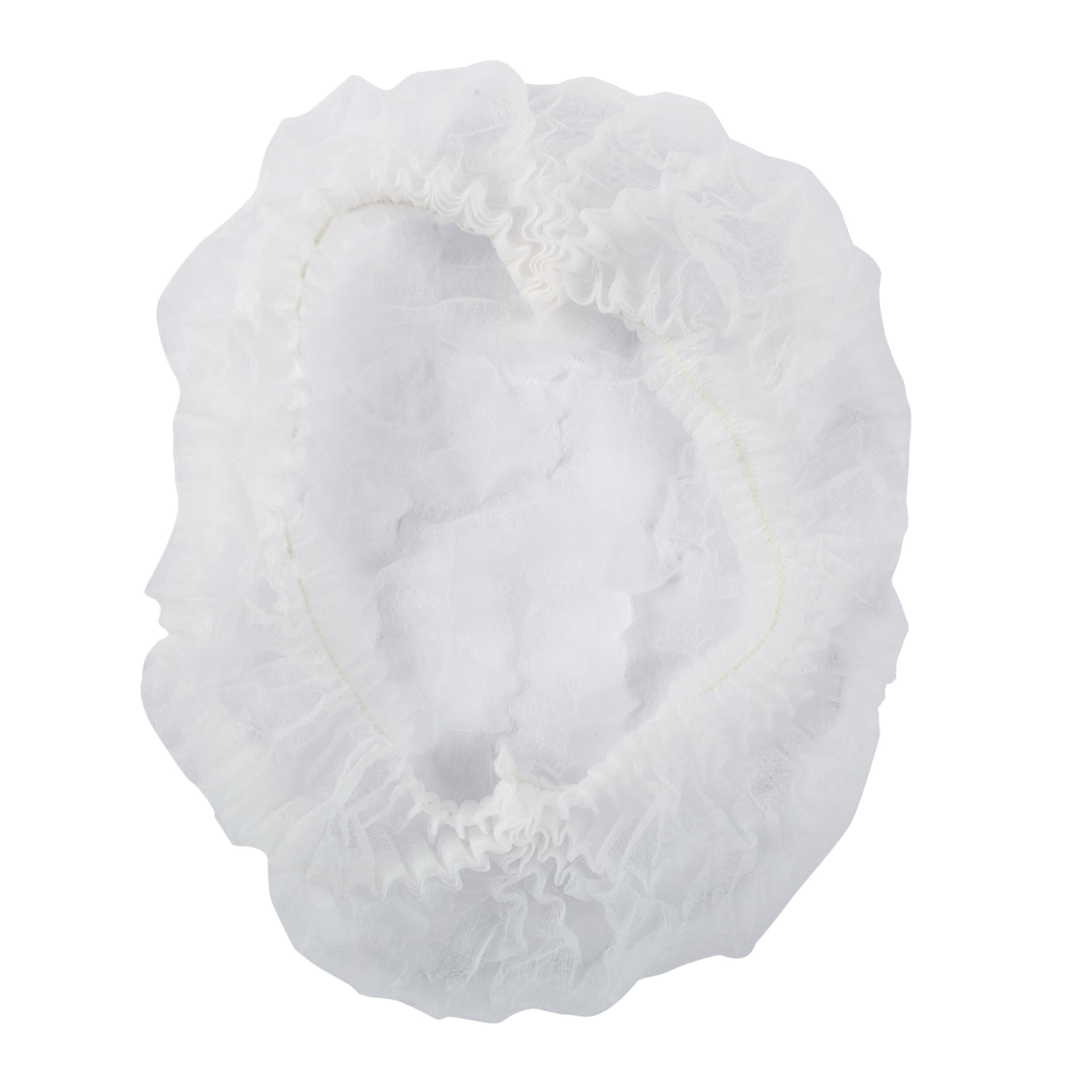 Bouffant Cap 21 IN White PP 100 Count/Pack 10 Packs/Case 1000 Count/Case
