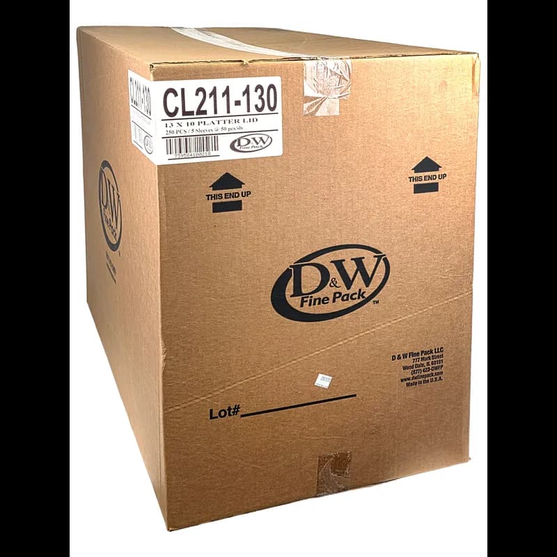 Lid Dome 13X10 IN Plastic Clear For Platter Unhinged 250/Case