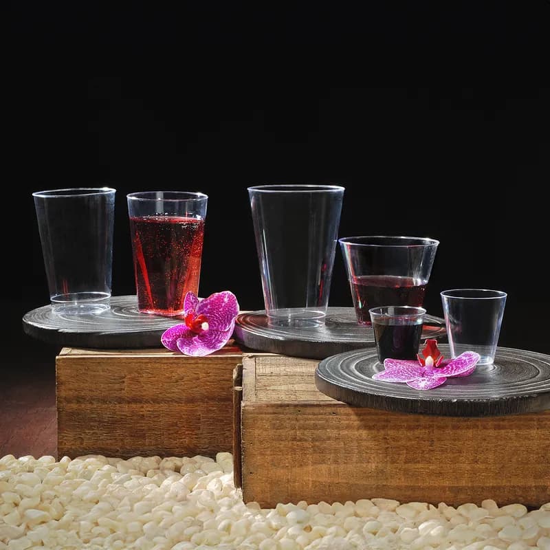 Cup Tumbler 9 FLOZ PS Clear Squat 500/Case