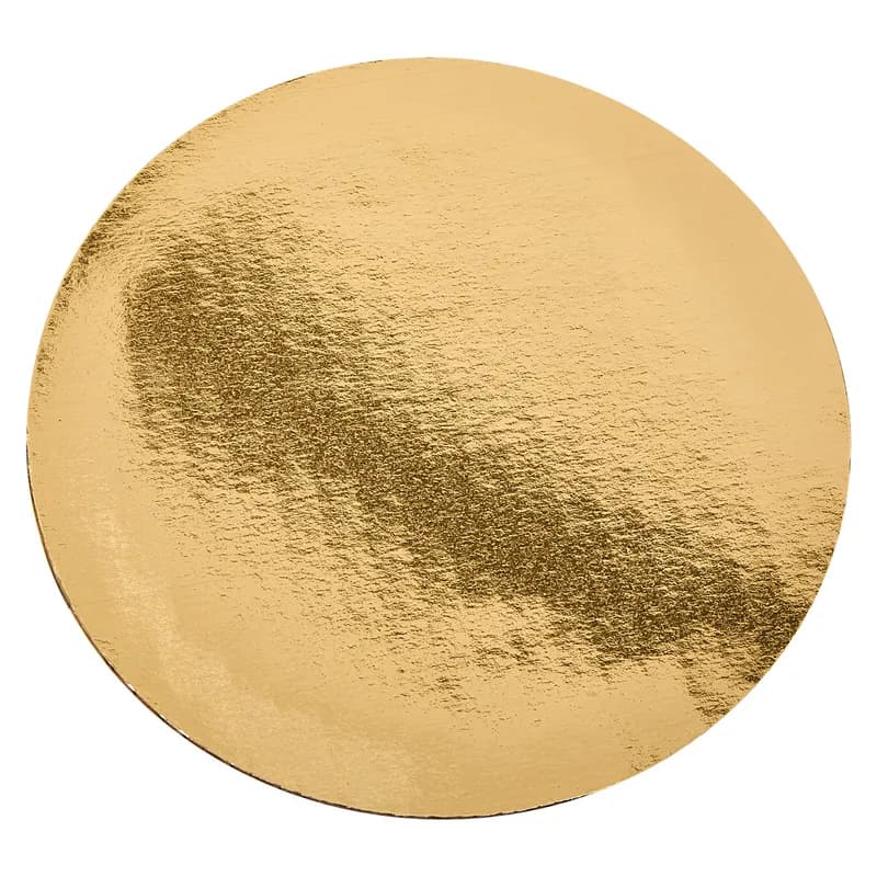 Cake Board 7 IN Paperboard Gold Round 200/Case