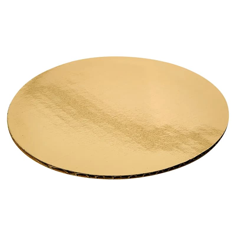 Cake Board 7 IN Paperboard Gold Round 200/Case