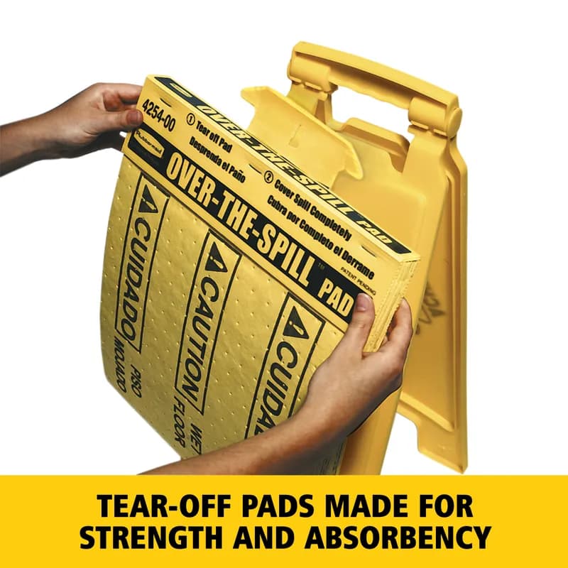 Pad Yellow Absorbent 25/Pack