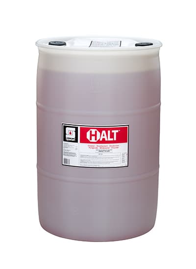 Halt® Unscented 1-Step Disinfectant 55 GAL Multi Surface Alkaline Bactericidal Mildewcidal Fungicidal Hospital 1/Drum