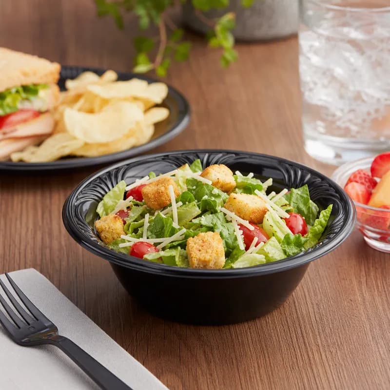 Bowl 16 OZ PS Black Round 500/Case