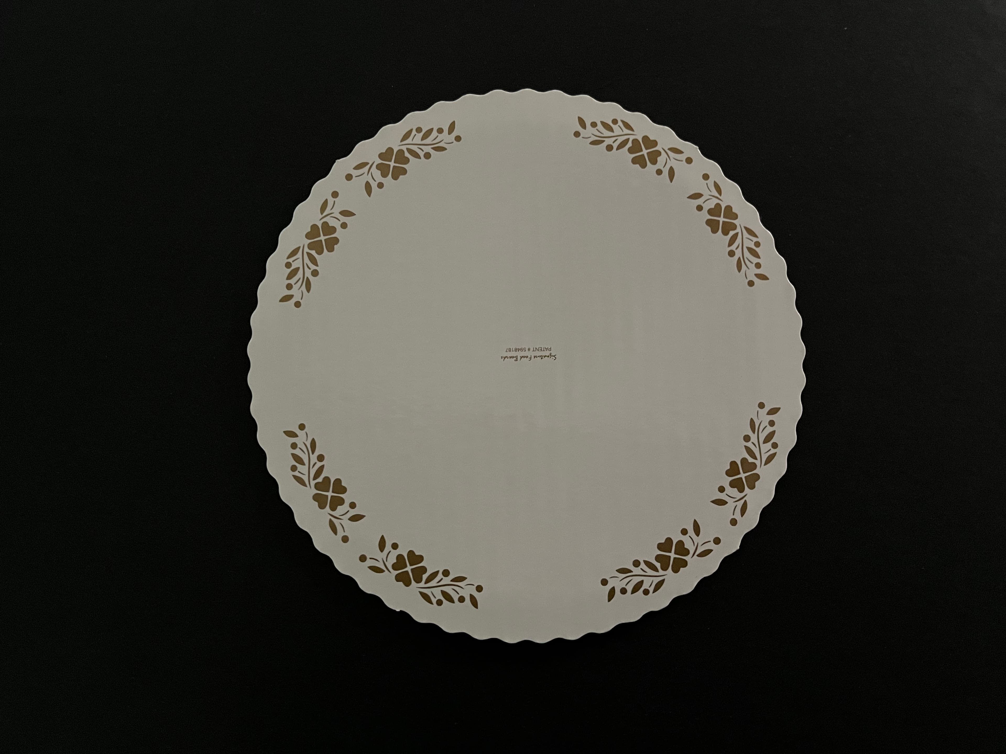 Signature Food Boards® Cake Board Cake Base 12 IN Corrugated Cardboard Gold Round Heavy Duty 32ECT 200/Case