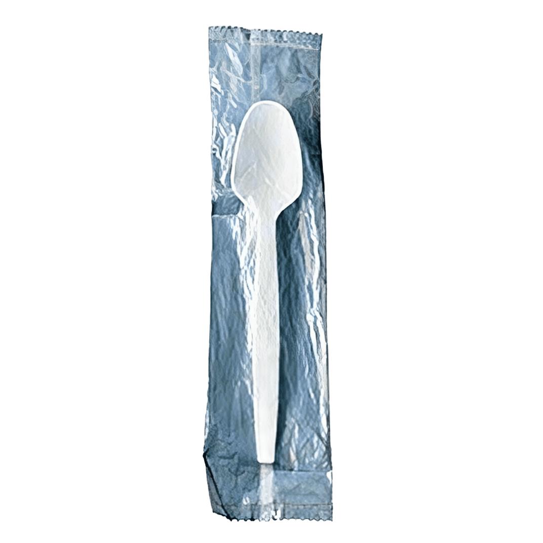 Spoon White Individually Wrapped 500/Case