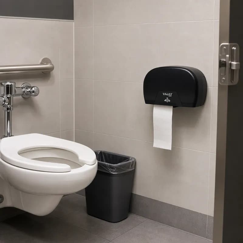 Valay® Toilet Paper Dispenser 13.55X5.4X8.51 IN Black 1/Each