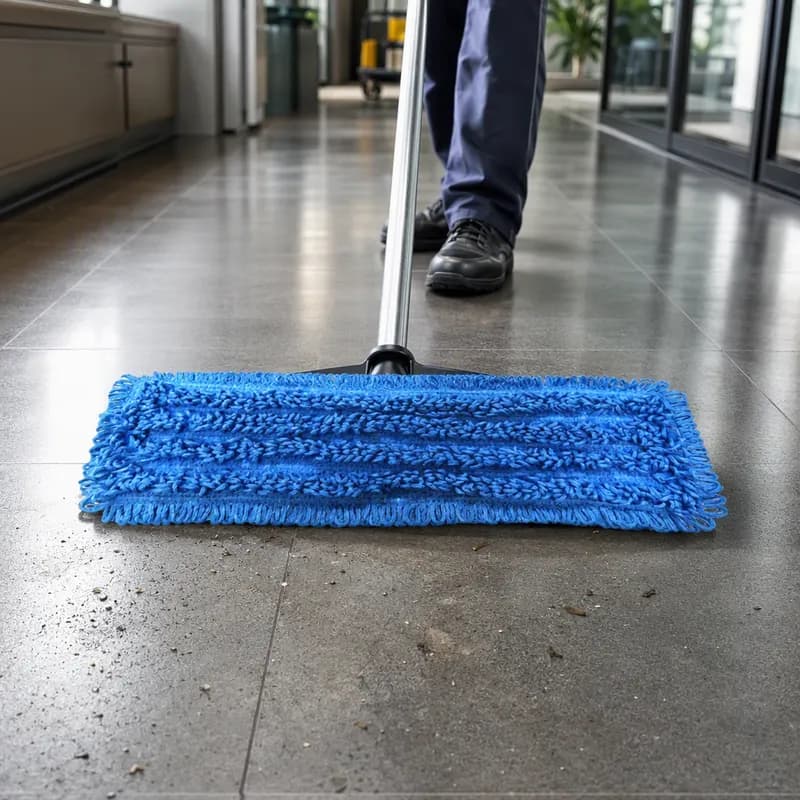 eWAVE Mop Head 18 IN Blue Microfiber Pocket 1/Each