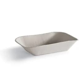 Savaday® Take-Out Container Base 9X7 IN Molded Fiber White Rectangle 500/Case