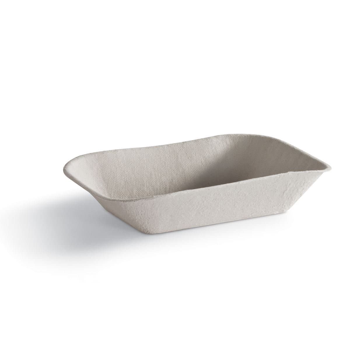 Savaday® Take-Out Container Base 9X7 IN Molded Fiber White Rectangle 500/Case