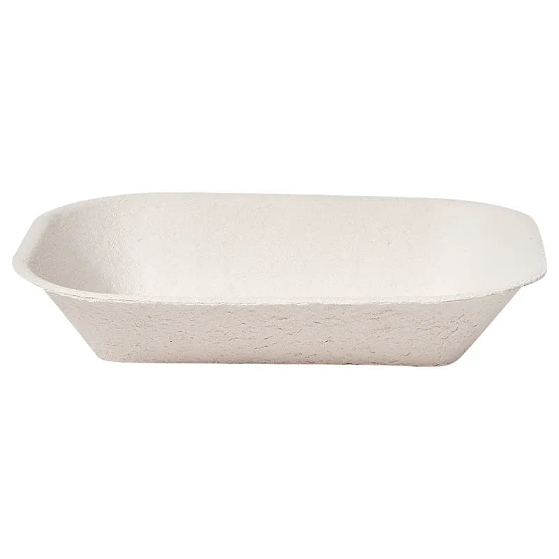 Savaday® Take-Out Container Base 9X7 IN Molded Fiber White Rectangle 500/Case