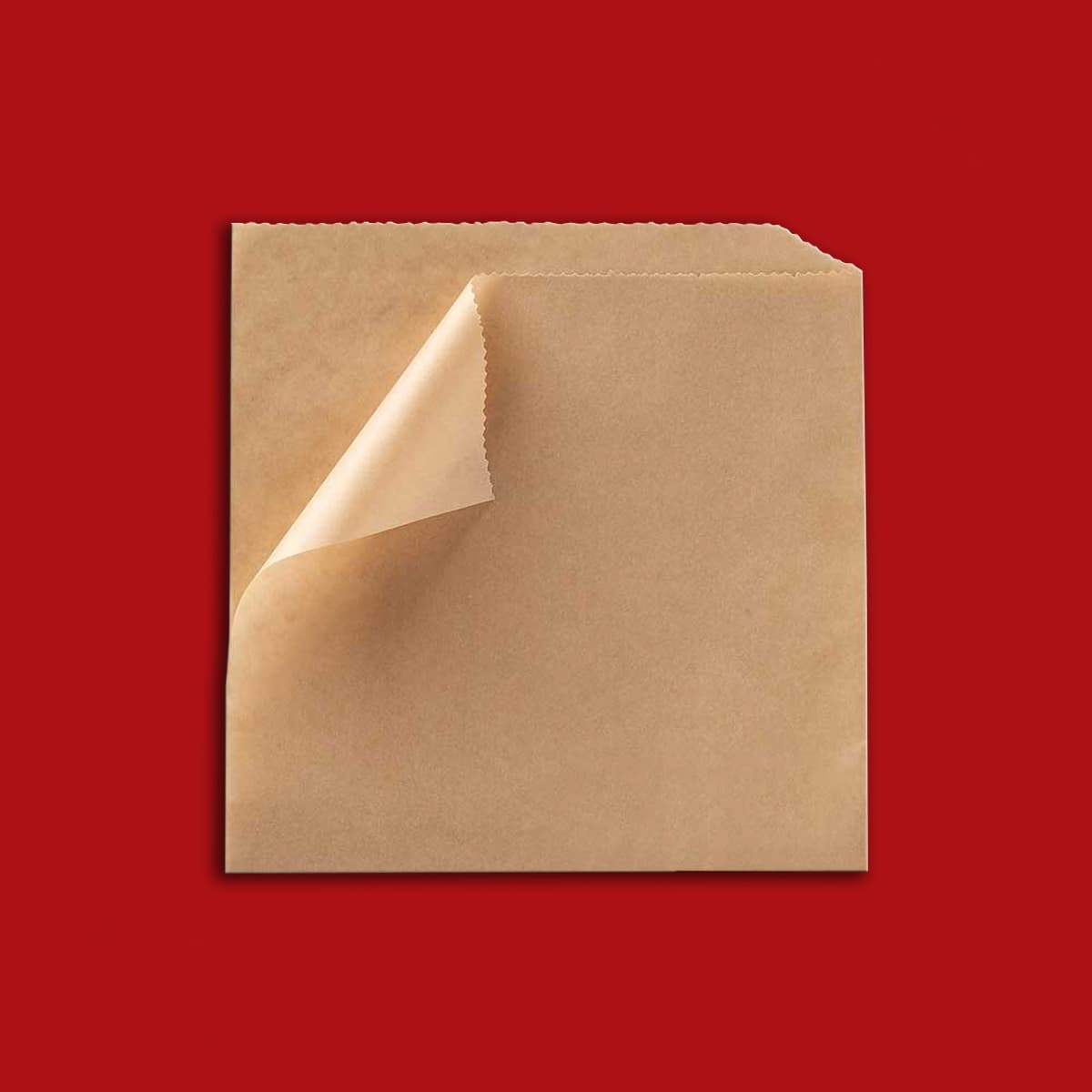 Sandwich Bag 7X6.75 IN Kraft Paper Kraft With Side Open Closure Grease Resistant 1000/Case
