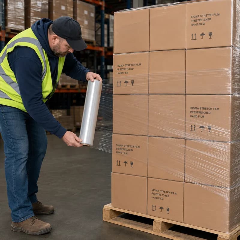 Pallet Wrap 16IN X2000FT Clear LLDPE 29GA 0.29MIL 7.366MIC 1/Roll