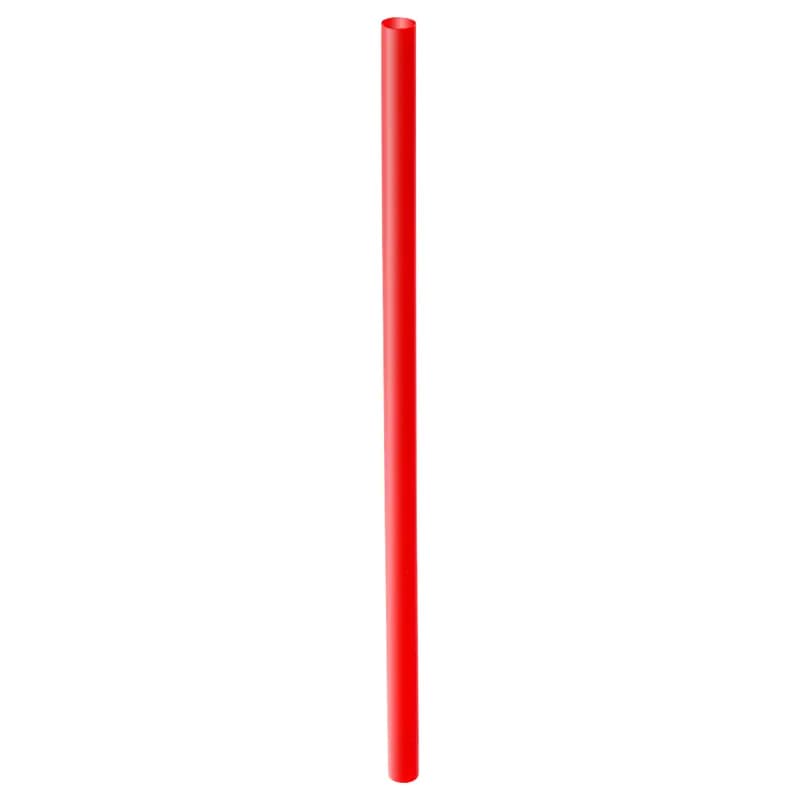 Victoria Bay Giant Straw 7.75 IN PP Red Wrapped 300 Count/Pack 24 Packs/Case 7200 Count/Case
