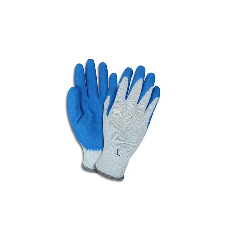Safety Zone® Work Gloves Large (LG) Blue Gray Textured Foam Coated Latex Coated Palm & Fingertips 12 Ct/Bag 6 Bags/Case
