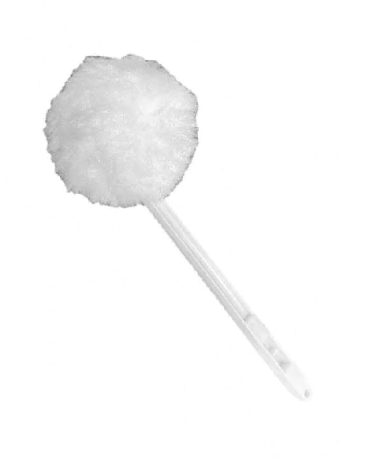 Toilet Bowl Mop Plastic White With 12IN Handle 1/Each